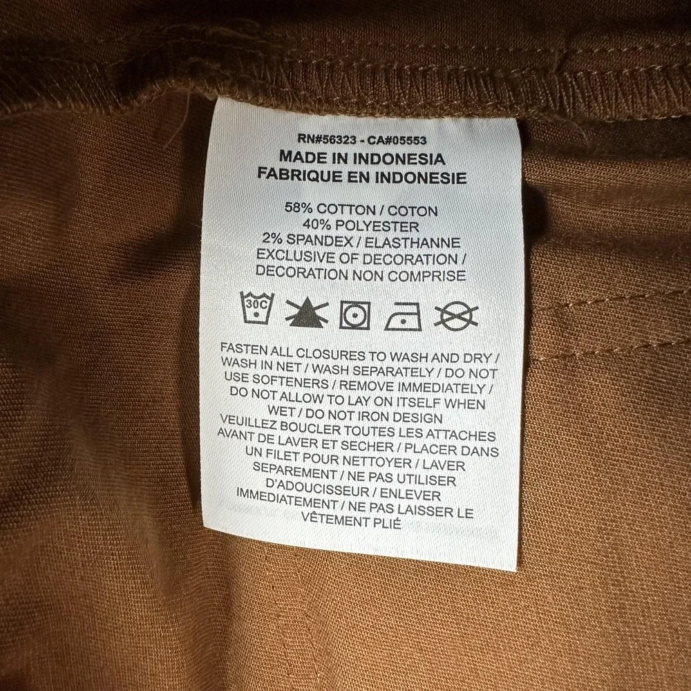Jordan Cargo Pants Mens Medium Brown Stretch Drawcord Hem Utility FB7305-281